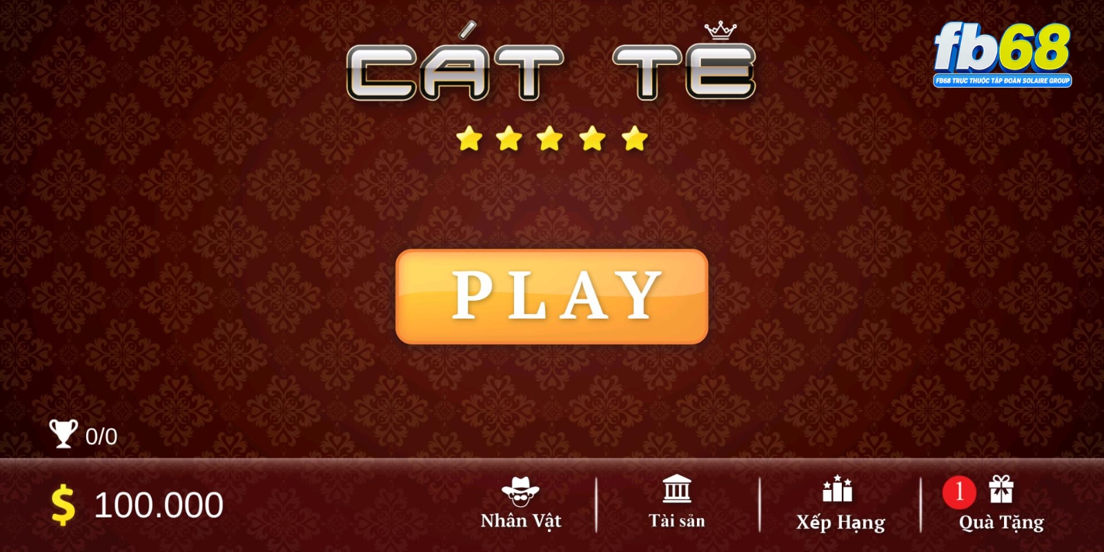 Game Bài Fb68 - Sảnh Game Bài Quốc Tế Đỉnh Cao 3 Cát tê fb68
